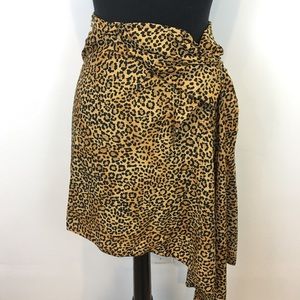 RIMA Leopard Animal Print Sarong Swimsuit CoverUp